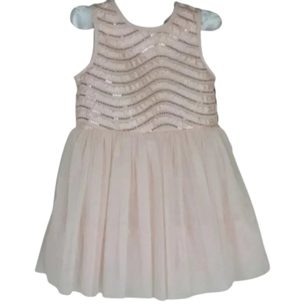 Pippa & Julie TuTu Dress Baby Girl Sleeveless Sequined Size 18M